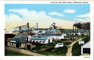 Lead and Zinc Mills Miami Oklahoma Vintage Postcard (unused) - Vintage Postcard Boutique